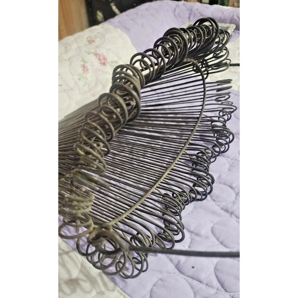 wrought iron wire pocket hanging basket, plants, decor,  garden display, industr